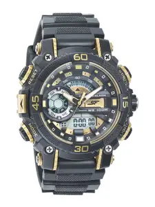 Sonata Men Embellished Dial & Straps Analogue and Digital Watch NP77070PP08