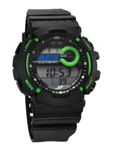 Sonata Men Textured Straps Digital Automatic Watch 77130PP04W