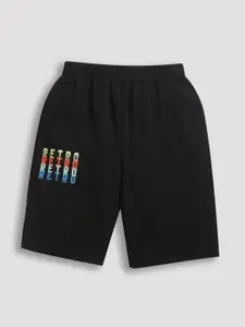 ZIP ZAP ZOOP Boys Mid Rise Pure Cotton Shorts