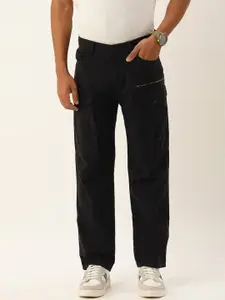 Bene Kleed Men Relaxed Mid-Rise Pure Cotton Cargo Trousers