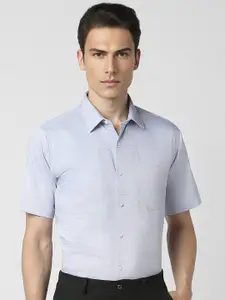 Van Heusen Self Design Pure Cotton Party Shirt