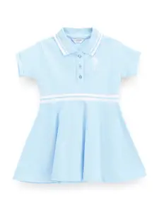 U.S. Polo Assn. Kids Girls Pique Cotton Skater T-shirt Dress