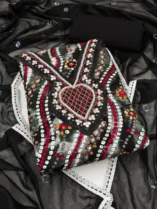 MANVAA Bandhani Printed Unstitched Dress Material