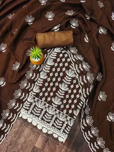 MANVAA Embroidered Unstitched Dress Material