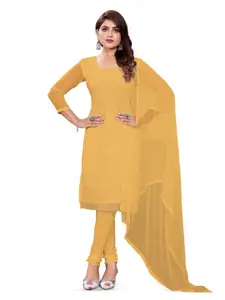 MANVAA Embroidered Silk Georgette Unstitched Dress Material