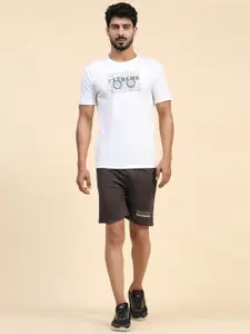 DANZA-SON Printed Round Neck T-Shirt With Shorts Co-Ords