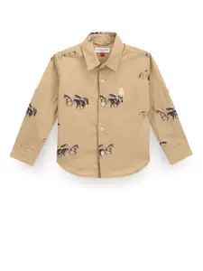 U.S. Polo Assn. Kids Boys Graphic Printed Classic Casual Shirt