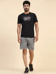DANZA-SON Graphic Printed Round Neck T-Shirt With Shorts Co-Ords