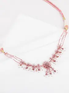 GIVA Rose Gold-Plated 925 Sterling Silver Stone-Studded Necklace