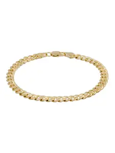 bodha Men Brass Gold-Plated Link Bracelet