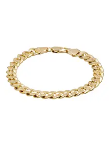 bodha Men Brass Gold-Plated Link Bracelet