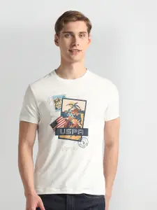 U.S. Polo Assn. Denim Co. Graphic Printed Slim Fit Cotton T-shirt