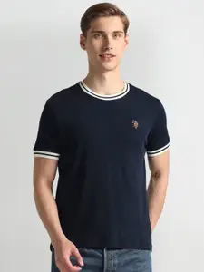 U.S. Polo Assn. Denim Co. Round Neck Short Sleeves Slim Fit T-shirt