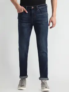 U.S. Polo Assn. Denim Co. Men Skinny Fit Low Distress Light Fade Stretchable Jeans