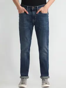 U.S. Polo Assn. Denim Co. Men Harold Slim Straight Fit Heavy Fade Stretchable Jeans