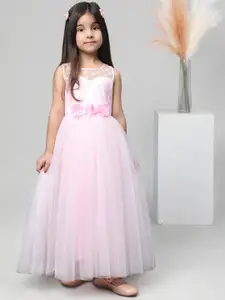 Toy Balloon kids Applique Net Fit & Flare Maxi Dress
