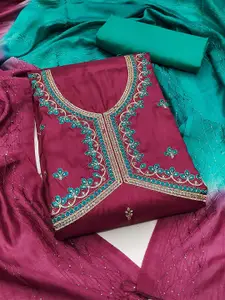 Panzora Embroidered Unstitched Dress Material