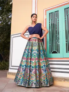 LOOKNBOOK ART Banarasi Silk Lehenga Choli