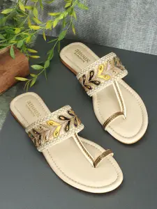 Anouk Embellished One Toe Flats