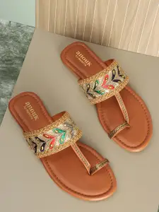 Anouk Embellished One Toe Flats