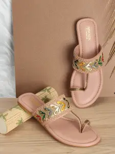 Anouk Embellished One Toe Flats