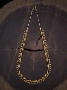 Kushal's Fashion Jewellery Gold-Plated Stones-Studded Antique Necklace