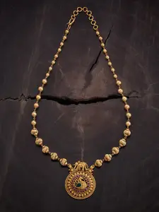 Kushal's Fashion Jewellery Gold-Plated Antique Necklace