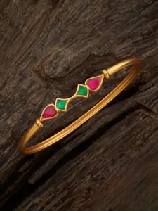 Kushal's Fashion Jewellery Women Antique Gold-Plated Bangle-Style Bracelet