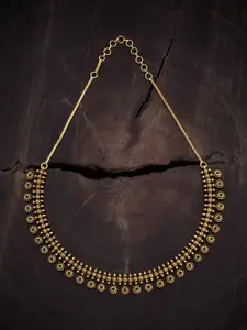Kushal's Fashion Jewellery Gold-Plated Antique Necklace