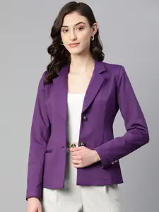 Purple State Slim-Fit Single-Breasted Blazer