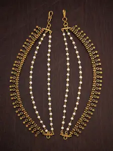 Kushal's Fashion Jewellery Gold Plated Artificial Beads Antique Matil