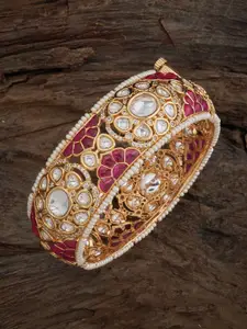 Kushal's Fashion Jewellery Kundan Stone Studded Bangle