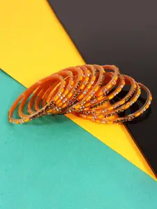 LAVAZZA Set Of 12 Crystal-Studded Bangles