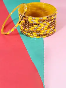 LAVAZZA Set Of 12 Crystal-Studded Bangles