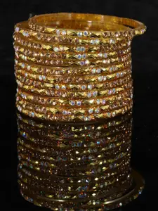 LAVAZZA Set Of 12 Crystal-Studded Bangles