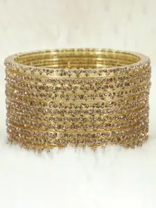LAVAZZA Set Of 12 Crystal Studded Bangles