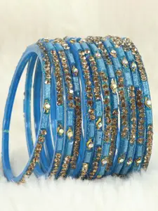 LAVAZZA Set Of 12 Crystal-Studded Bangles