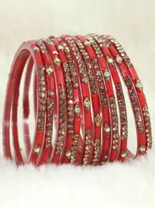 LAVAZZA Set Of 12 Crystal-Studded Bangles