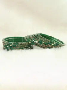 LAVAZZA Set Of 12 Crystal-Studded Bangles