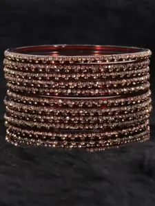 LAVAZZA Set Of 12 Crystal-Studded Bangles