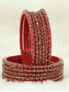 LAVAZZA Set Of 12 Crystal-Studded Bangles