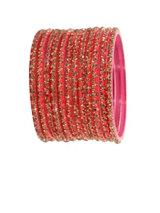 LAVAZZA Set Of 12 Zircon Studded-Studded Bangles