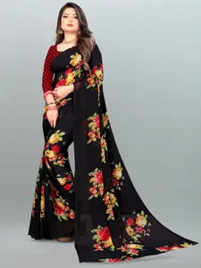 ANAND SAREES Floral Printed Georgette Saree