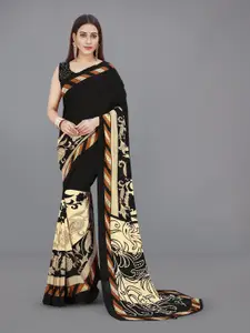 ANAND SAREES Paisley & Floral Print Poly Georgette Saree