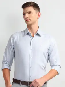 Arrow New York Slim Fit Micro Checked Pure Cotton Formal Shirt
