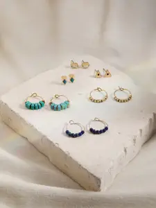 Accessorize Set Of 6 Stud & Hoop Earrings