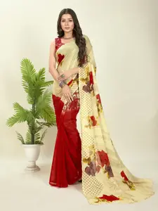 ANAND SAREES Floral Print Georgette Saree