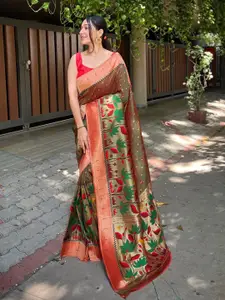 LeeliPeeri Designer Woven Design Pure Silk Banarasi Saree