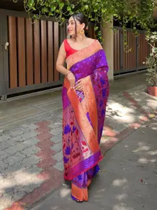 LeeliPeeri Designer Woven Design Zari Pure Silk Banarasi Saree