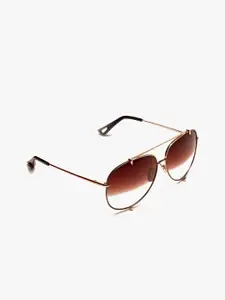 French Connection Men Aviator Sunglasses with UV Protected Lens